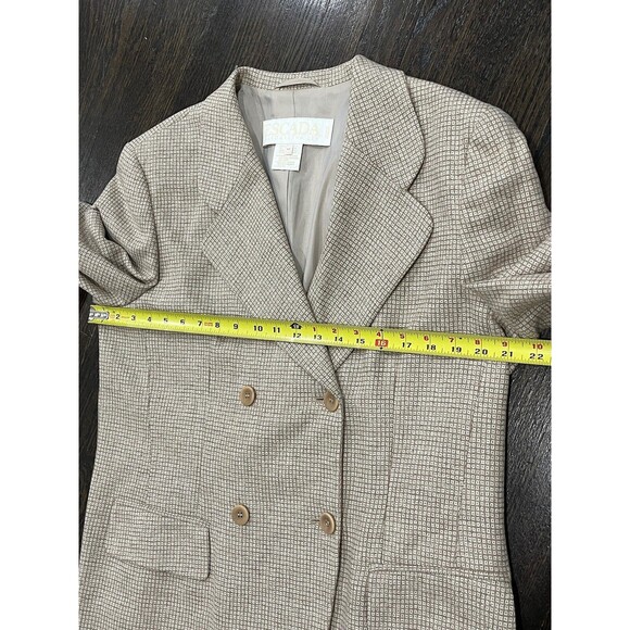 Vintage Escada Blazer Women’s 42 Margaretha Ley Double Breasted Wool Cashmere - Picture 8 of 8